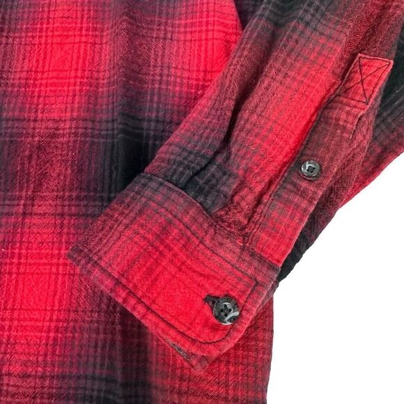 Woolrich Mens Red Plaid Long Sleeve Cotton Shirt Size XXL Button Down - Picture 4 of 8
